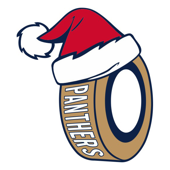 Florida Panthers Hockey ball Christmas hat logo iron on paper